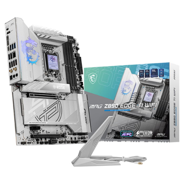 MSI MPG Z890 Edge Ti WiFi Placa Base Intel Z890 LGA 1851 para Core Ultra Serie 2, Wi-Fi 7, Bluetooth 5.4, ATX, Blanco MSI MPG Z890 Edge Ti WiFi Placa Base Intel Z890 LGA 1851 para Core Ultra Serie 2, Wi-Fi 7, Bluetooth 5.4, ATX, Blanco
