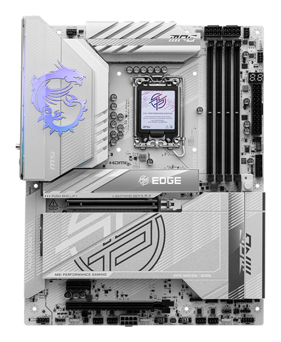 MSI MPG Z890 EDGE TI WiFi Placa Base ATX Intel Z890, Socket LGA 1851 para Intel Core Ultra Series 2, DDR5, Wi-Fi 7, 5GbE, Bluetooth 5.4 MSI MPG Z890 EDGE TI WiFi Placa Base ATX Intel Z890, Socket LGA 1851 para Intel Core Ultra Series 2, DDR5, Wi-Fi 7, 5GbE, Bluetooth 5.4