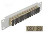 DeLOCK Panel de conexión de fibra óptica 10″ 12 puertos SC Duplex