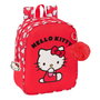 Mochila Escolar Hello Kitty Iconic Blanco Rojo 22 x 27 x 10 cm