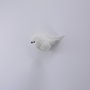 DKD Home Decor Figura Navidad Alpina Pajaro Blanco Marron Espuma Pluma 6 x 8 x 10 cm (2 Unidades)