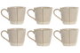 DKD Home Decor Mug Urban Liangfeng 26 Beige 160ml Set 6