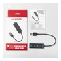 Axagon HUE-M1A Mini Hub USB Superspeed con 4 puertos USB 3.0, 20cm, negro