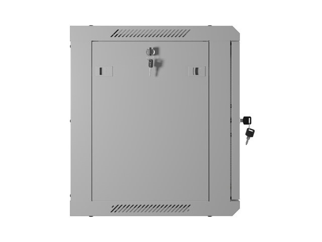 Lanberg Armario Rack de Pared 19 pulgadas 9U 600x450 gris con puertas perforadas
