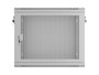 Lanberg Armario Rack de Pared 19 pulgadas 9U 600x450 gris con puertas perforadas