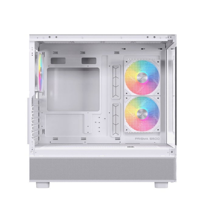 Einarex S500 Caja ATX Semitorre RGB 3 Ventiladores Blanca EXCS-PR-500R-W