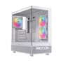 Einarex S500 Caja ATX Semitorre RGB 3 Ventiladores Blanca EXCS-PR-500R-W