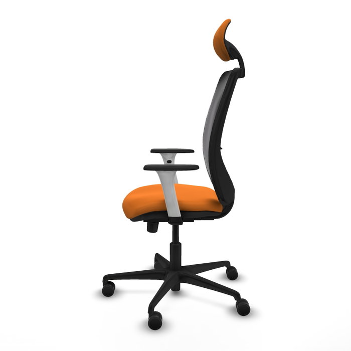 PIQUERAS Y CRESPO Silla de oficina Zulema Naranja y Negro