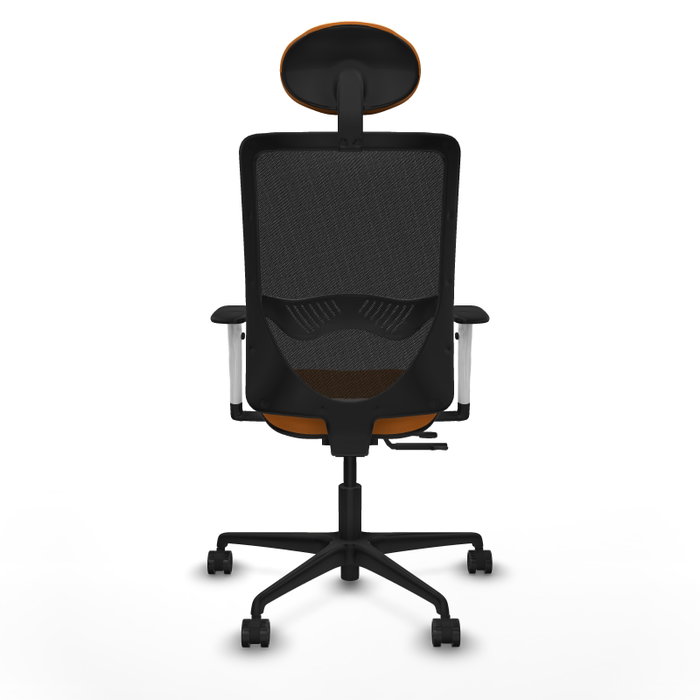 PIQUERAS Y CRESPO Silla de oficina Zulema Naranja y Negro