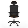 PIQUERAS Y CRESPO Silla de oficina Zulema Naranja y Negro