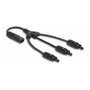DeLOCK Cable Divisor Solar DL4 1 x Macho a 3 x Hembra 35 cm Negro
