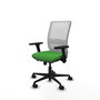 PIQUERAS Y CRESPO Silla de oficina Haches Verde y Blanco