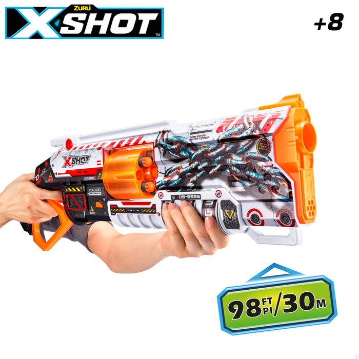 X-Shot Skins Lock Baster Pistola de dardos con sistema de bloqueo