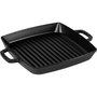 Staub Sartén de Parrilla Cuadrada de 28 cm para Inducción, Negro