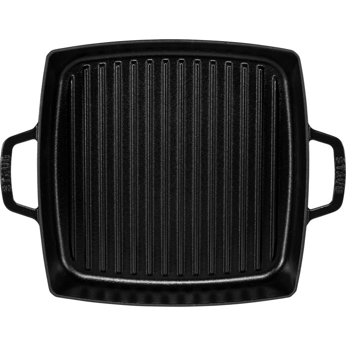 Staub Sartén de Parrilla Cuadrada de 28 cm para Inducción, Negro