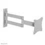 Neomounts FPMA-W830 Soporte de Pared para TV/Pantalla, Movimiento Completo (Giro, Inclinación, Rotación), hasta 27" (68.6 cm), 12 kg, VESA 75x75/100x100, Color Plata