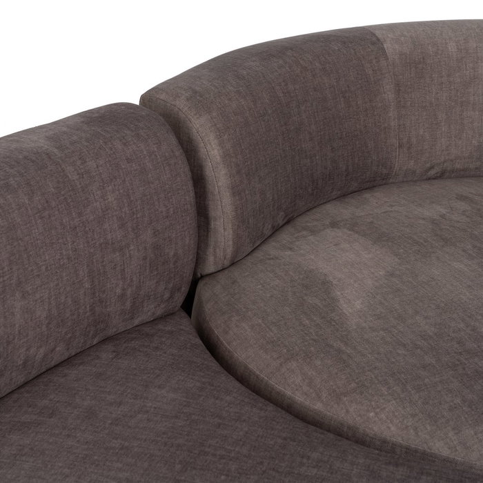 Sofá 3 Piezas Gris Tejido Salón 405 X 112 X 70 cm