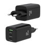 Aisens Cargador GaN 65W con 2x USB-C y 1x USB-A, Negro