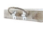 DKD Home Decor Bandeja Natural Blanco Mango y Cuerda Set de 3 Piezas (2 Unidades) 35 x 4.5 x 53 cm