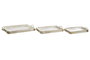 DKD Home Decor Bandeja Natural Blanco Mango y Cuerda Set de 3 Piezas (2 Unidades) 35 x 4.5 x 53 cm