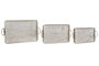 DKD Home Decor Bandeja Natural Blanco Mango y Cuerda Set de 3 Piezas (2 Unidades) 35 x 4.5 x 53 cm
