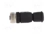 HARTING Conector M12 Hembra 5 Pines Recto IP67