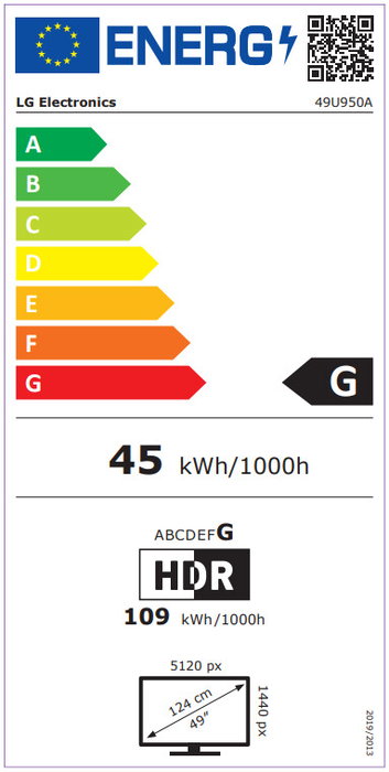 LG 49U950A-W Monitor Gaming 49" Dual QHD 5120x1440 Nano IPS Curvo 32:9 144Hz 5ms HDR400 G-Sync FreeSync Premium Pro 2x HDMI 2.1 DisplayPort USB-C 90W Altavoces 10W VESA Negro