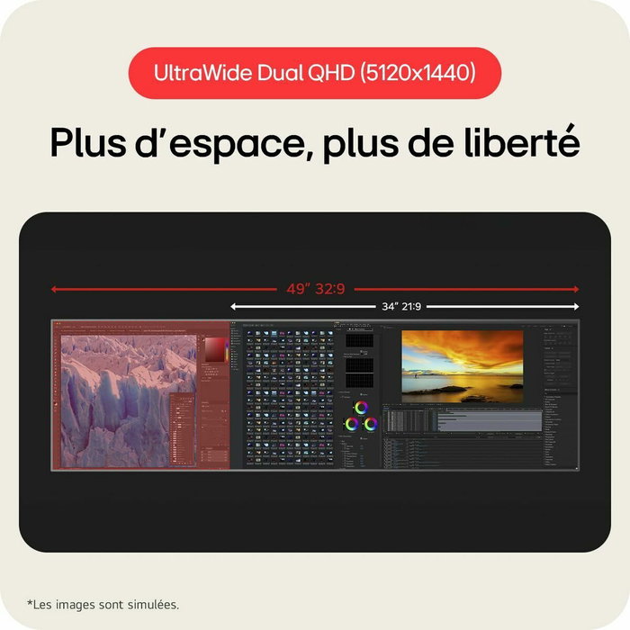 LG Monitor 49U950A-W UltraWide Curvo 49 pulg Dual QHD 144 Hz Nano IPS