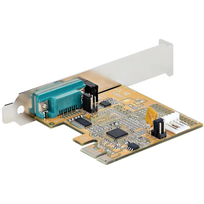 StarTech.com Tarjeta de Puerto Serie PCIe 1x - 1 Puerto RS-232 DB9, UART 16C1050, 921.6 Kbps, Soporte Low Profile, Chipset ASIX AX99100, Compatible con Windows y Linux