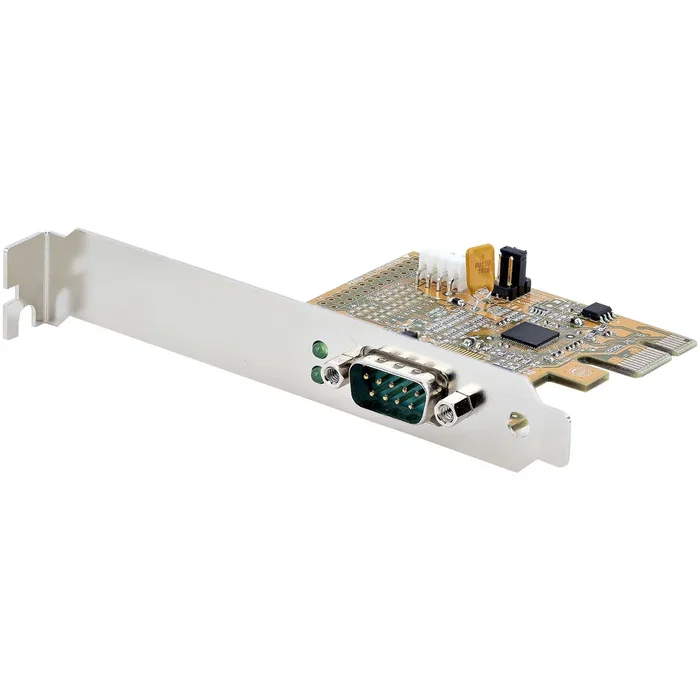 StarTech.com Tarjeta de Puerto Serie PCIe 1x - 1 Puerto RS-232 DB9, UART 16C1050, 921.6 Kbps, Soporte Low Profile, Chipset ASIX AX99100, Compatible con Windows y Linux