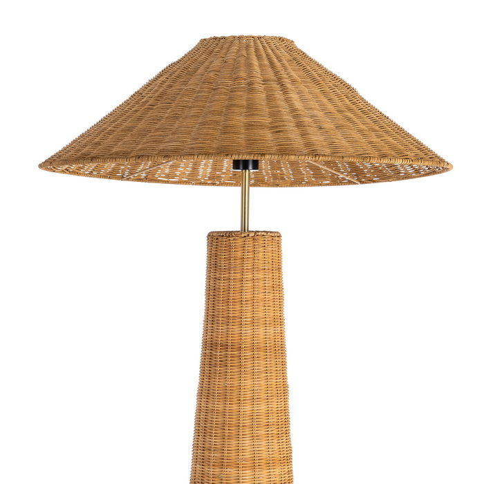 Lámpara Suelo Natural Ratán Iluminación 70 X 70 X 147 cm Lámpara Suelo Natural Ratán Iluminación 70 X 70 X 147 cm
