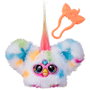 HASBRO Mini Furby Loo-Lay Furblet Juguete Electrónico que Toca Música K-pop con Clip de Llavero para Mochila