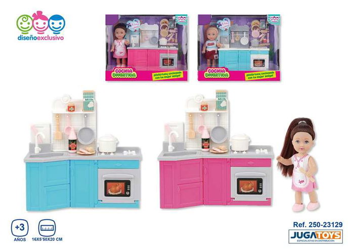 Jugatoys - minilove Cocina Divertida con muñeca, modelos surtidos Jugatoys - minilove Cocina Divertida con muñeca, modelos surtidos