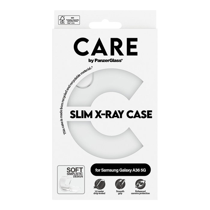 PanzerGlass CARE X-Ray Case para Samsung Galaxy A36 5G, Transparente