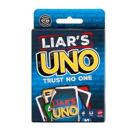 Mattel Games Juego de Cartas Uno Liars Jlh43, versión engaños y mentiras, edad recomendada +7 años