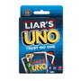Mattel Games Juego de Cartas Uno Liars Jlh43, versión engaños y mentiras, edad recomendada +7 años