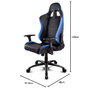 DRIFT DR200 Silla Gaming Negro, Azul con Reposabrazos 3D y Asiento Acolchado