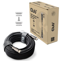 Club 3D CAC-1393 Cable HDMI a HDMI 2.1 Óptico Activo 8K60Hz UHD 50 Metros Negro