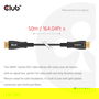 Club 3D CAC-1393 Cable HDMI a HDMI 2.1 Óptico Activo 8K60Hz UHD 50 Metros Negro