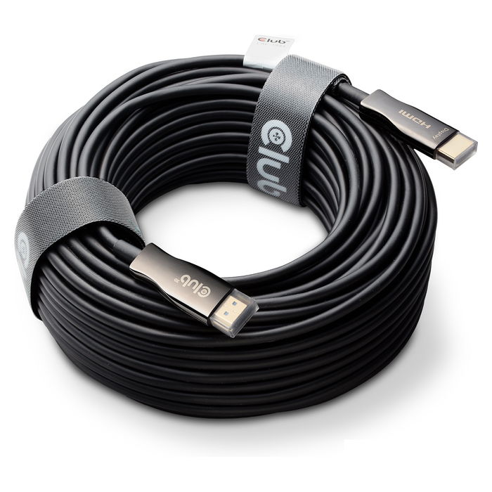 Club 3D CAC-1393 Cable HDMI a HDMI 2.1 Óptico Activo 8K60Hz UHD 50 Metros Negro