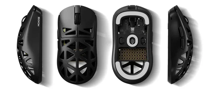 Mchose MC-A7X-2 Ratón Gaming Láser Negro Inalámbrico Bluetooth 2.4GHz USB-C 42000DPI 6 Botones Mchose MC-A7X-2 Ratón Gaming Láser Negro Inalámbrico Bluetooth 2.4GHz USB-C 42000DPI 6 Botones