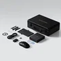 Mchose MC-A7X-2 Ratón Gaming Láser Negro Inalámbrico Bluetooth 2.4GHz USB-C 42000DPI 6 Botones