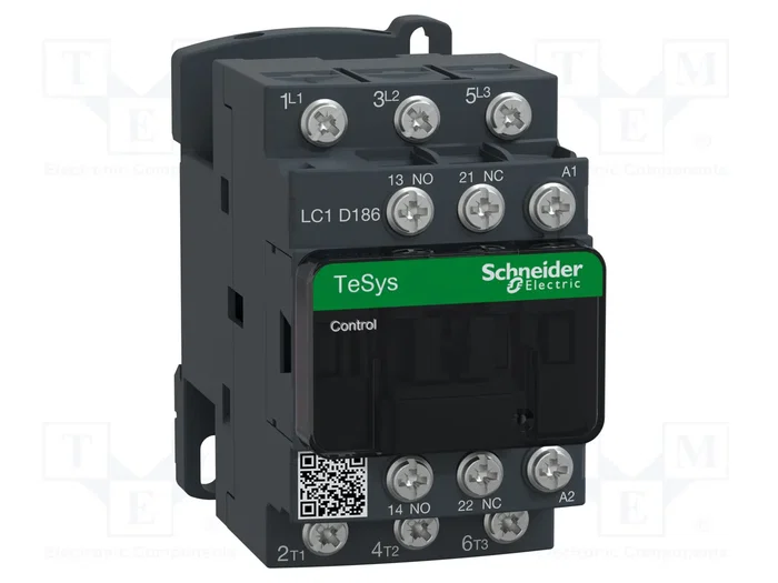 SCHNEIDER ELECTRIC Contactor TeSys D LC1D126BD 3-polar 24VDC SCHNEIDER ELECTRIC Contactor TeSys D LC1D126BD 3-polar 24VDC
