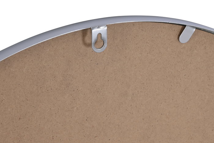 DKD Home Decor Espejo Anxi Redondo Plateado 60x60 cm