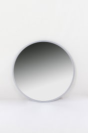 DKD Home Decor Espejo Anxi Redondo Plateado 60x60 cm