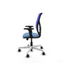PIQUERAS Y CRESPO Silla de oficina Motilla con mecanismo Sincro/Traslack Azul
