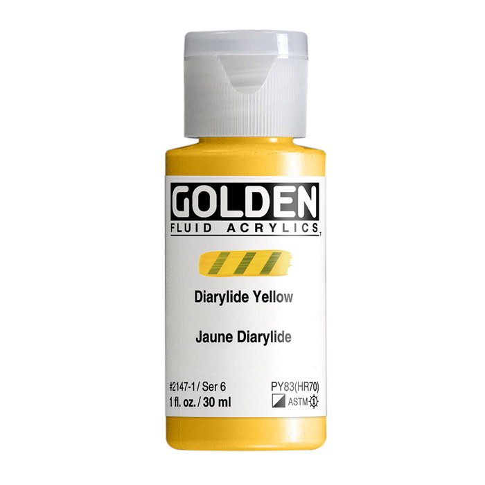 Golden Fluid Colores Acrílicos Amarillo Diarilato 30 ml Golden Fluid Colores Acrílicos Amarillo Diarilato 30 ml