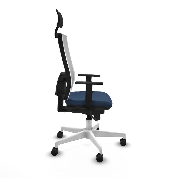 PIQUERAS Y CRESPO Silla de oficina Horna Azul marino y Blanco PIQUERAS Y CRESPO Silla de oficina Horna Azul marino y Blanco
