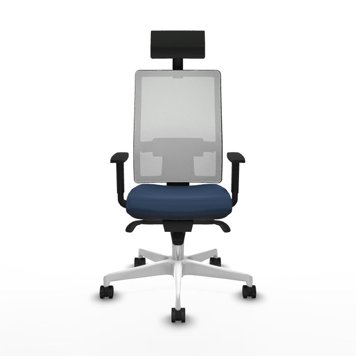PIQUERAS Y CRESPO Silla de oficina Horna Azul marino y Blanco PIQUERAS Y CRESPO Silla de oficina Horna Azul marino y Blanco