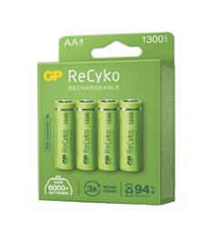 GP Pilas Recargables Recyko AA 4 Unidades